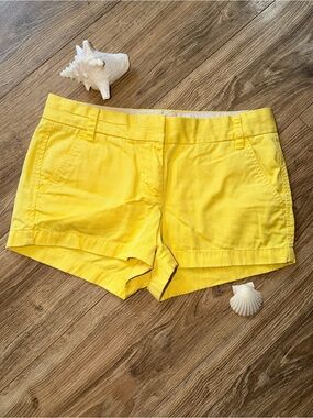 J. Crew Bright Yellow Cotton Chino Shorts
